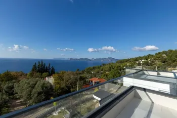 Detached sea panorama luxury villa in Faralya